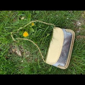 Gold and silver clutch